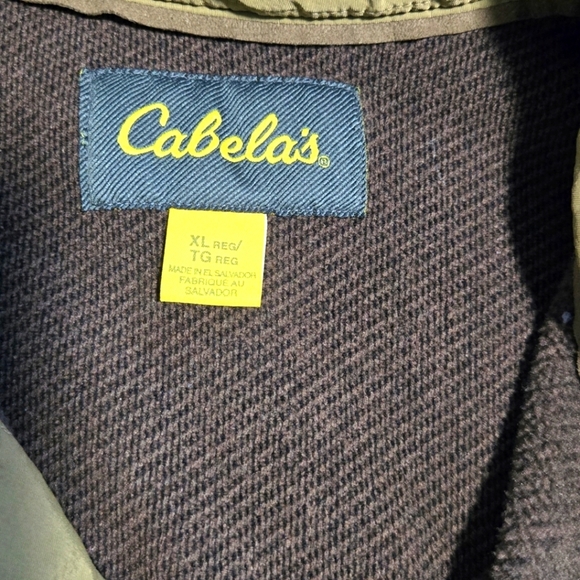 Cabelas Mens Brown Button-Up long Sleeve Tweed Look Size XL - Picture 4 of 6